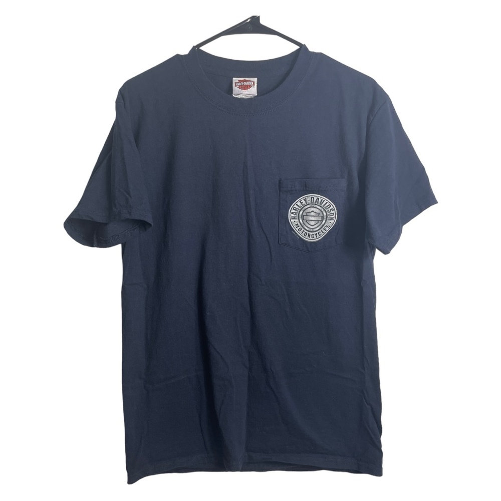 2014 Harley Davidson East Coast Quantico, VA Pocket T-Shirt Size Medium